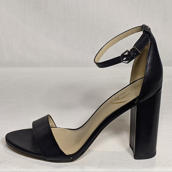 NEW Sam Edelman Womens Leather Yaro Classy 3.5" heel Sz 7 black