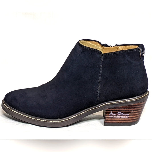NEW Sam Edelman Womens Pryce Waterproof Ankle Boot Sz 6 black