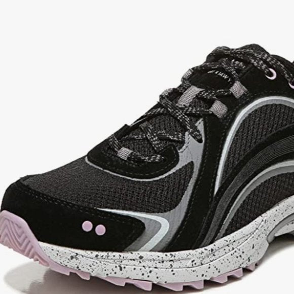 NEW Ryka Womens Sky Walk Trail Walking Hiking Shoe Sz 6.5 black/mauve