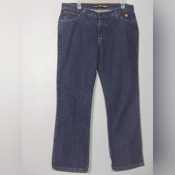 NEW Wrangler Womens Flame Resistant Western Midrise Boot Cut Work Jean 13x30
