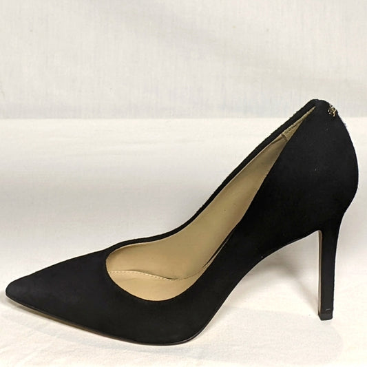 NEW Sam Edelman Hazel Black Suede High Heels Stiletto Sz 5.5