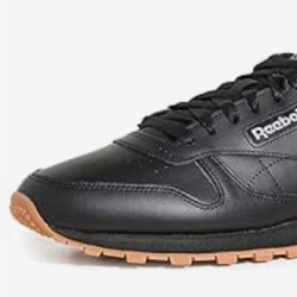 NEW Reebok Unisex Adult Classic Leather Sneaker Sz 8.5 black