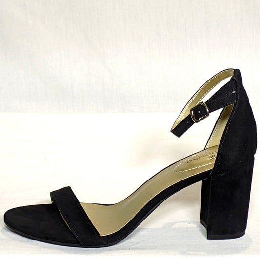 NEW Bandolino Womens Armory Chunky Heeled Sandal Sz 8 black