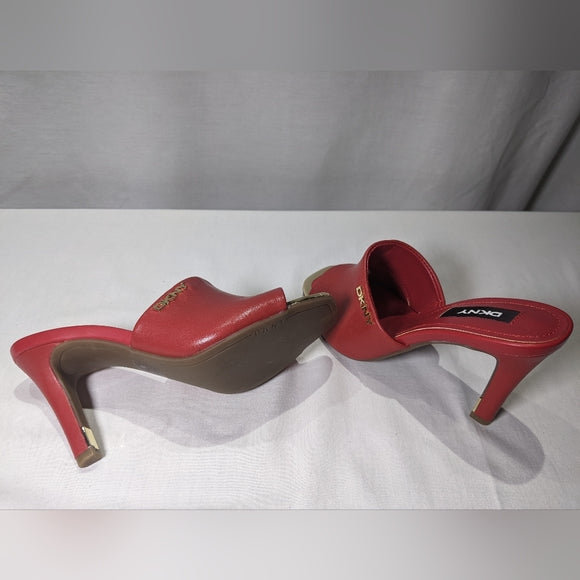 NEW DKNY Bronx Dress Sandal Crimson Red Sz 5