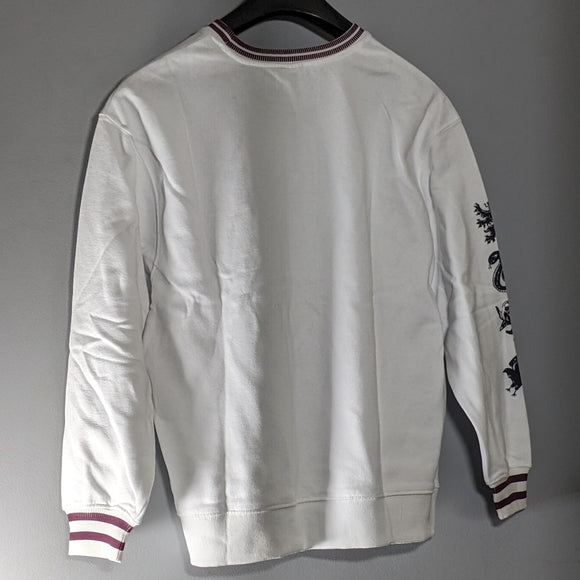 NEW Harry Potter Hogwarts School Graphic Crew Neck Oversized Pullover Sweatshirt XS
