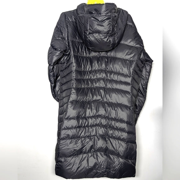 NEW Columbia Womens White Out Mid Omni-heat Long Hooded Light Puffer Jacket XXL