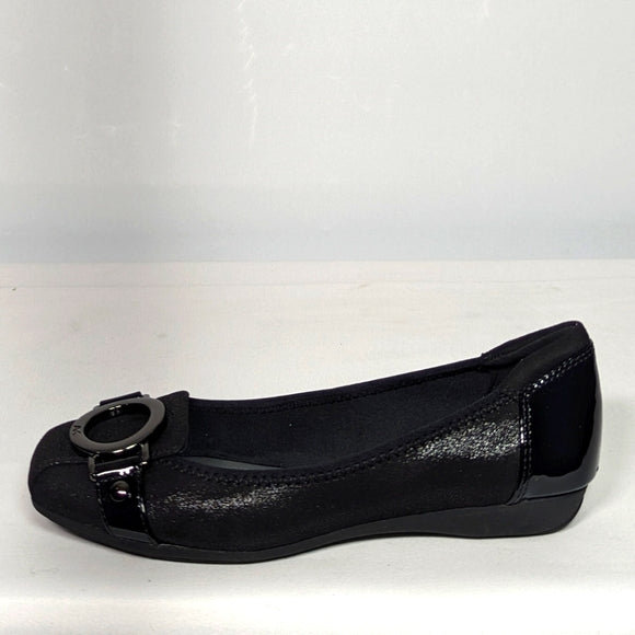 NEW Anne Klein Womens Umeko Ballet Flat Sz 5 black