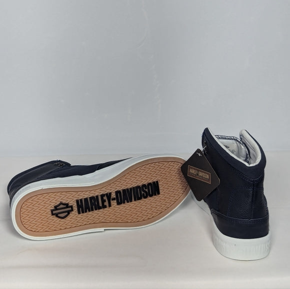 NEW Harley-Davidson Footwear Unisex Rosemont Sz 6.5 men Navy blue
