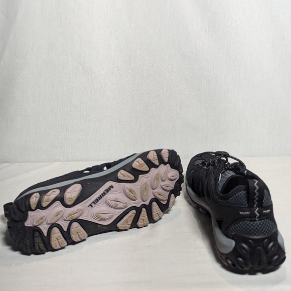 NEW Merrell Womens Accentor 3 Sieve Water Hiking Shoes Sz 7 black