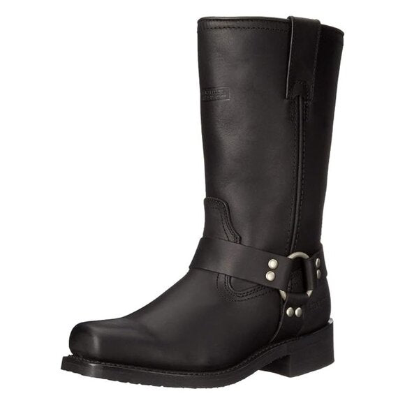 NEW Ad Tec Mens 13 Inch Leather Harness Boot-m Motorcycle Boot sz 11 black