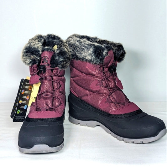 NEW Kamik Momentum L2 Woman Winter Boot Snow Waterproof  -40 degrees 9 burgundy