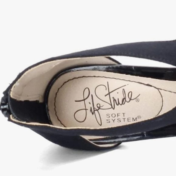 NEW Life Stride Womens Giovanna Pump Sz 6.5 wide blue