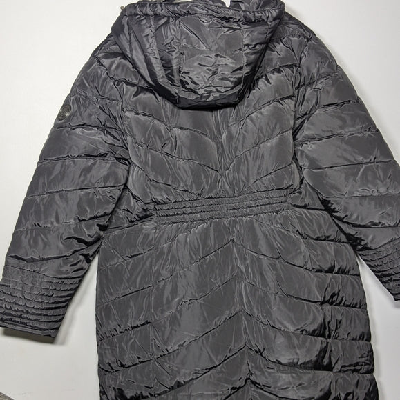 NEW Madden Girl Womens Madden Girl Women's Long Chevron Puffer Jacket XL black