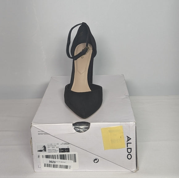 NEW Aldo Womens Nicholes Block Heel Pump 8.5 black