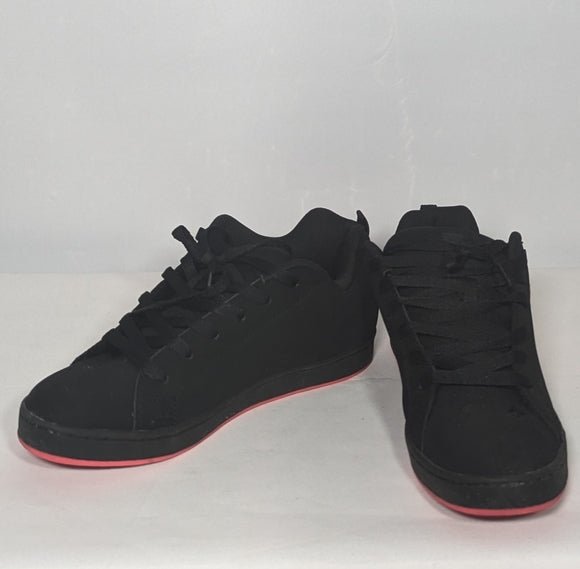 NEW DC Womens Court Graffik Low Top Casual Skate Shoe Black/Hot Pink 10.5