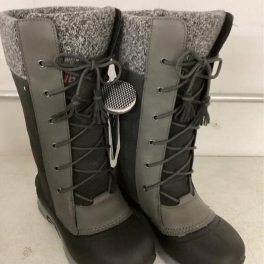 NEW Baffin Womens Dana Winter Snow Boots sz 5 black/grey