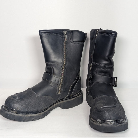 NEW Harley-Davidson Mens Leather Rr-Shift Motorcycle Riding Boot Sz 13 black