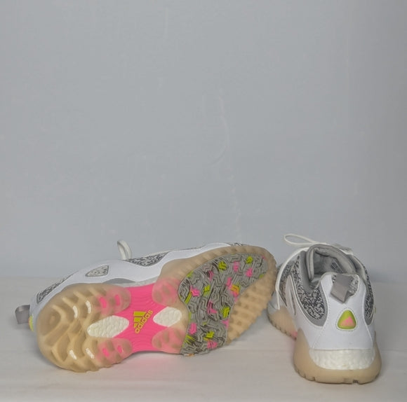 NEW adidas Womens Codechaos 21 Primeblue Spikeless Golf Shoes Sz 9 grey/pink
