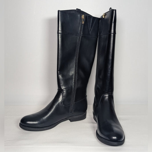 NEW Tommy Hilfiger Womens SHYENNE Equestrian Boot black sz 10