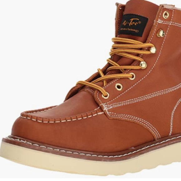 NEW Ad Tec Mens Leather 6" Moc Toe Full Ankle Boot Oil Resistant High Quality Sz 11.5