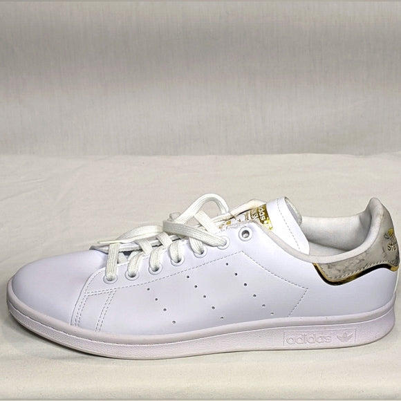 NEW adidas Mens Stan Smith Classic Tennis Shoes stunning Sz 10 white/gold