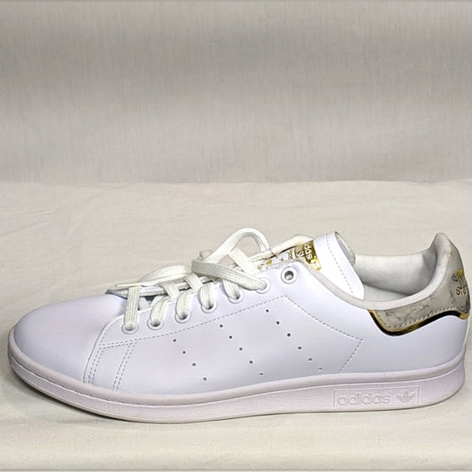 NEW adidas Mens Stan Smith Classic Tennis Shoes stunning Sz 10 white/gold