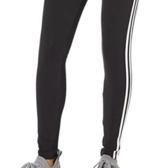NEW adidas Adicolor Womens classic three stripe pants Sz Large black & white