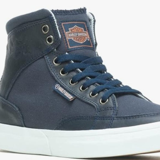 NEW Harley-Davidson Footwear Unisex Rosemont Sz 6.5 Navy blue