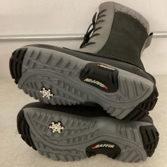 NEW Baffin Womens Dana Winter Snow Boots sz 5 black/grey