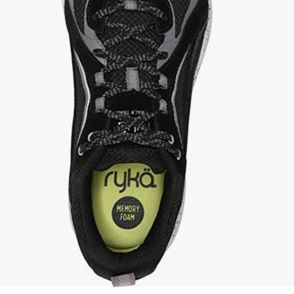NEW Ryka Womens Sky Walk Trail Walking Hiking Shoe Sz 6.5 black/mauve