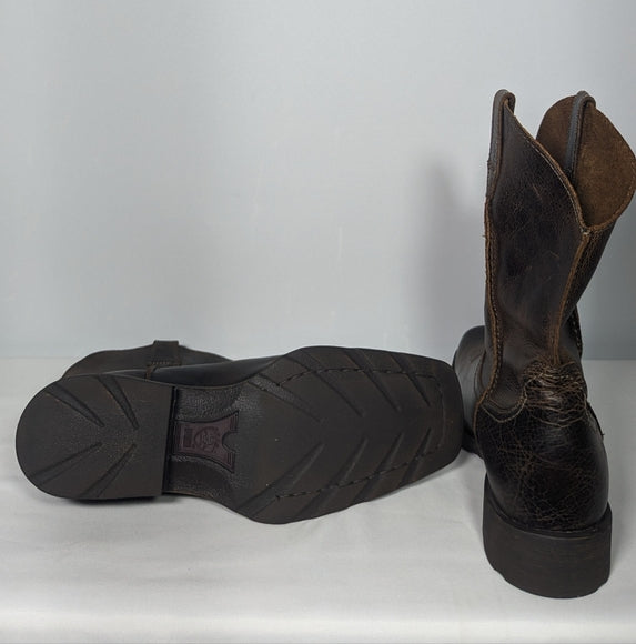 NEW Ariat Mens Leather Rambler Wide Square Toe Western Boot sz 13D wide