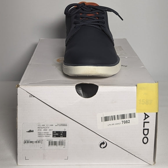 NEW ALDO Mens Intercity Oxford Casual Stylish shoe Sz 7.5 navy