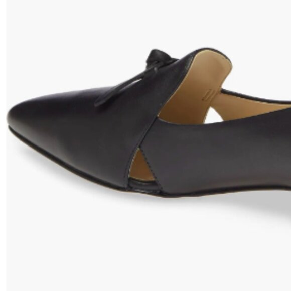 NEW Cole Haan Womens Leather Viola Skimmer Ballet black sz 8.5