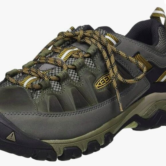 NEW Keen Mens Targhee 3 Oxford Casual Hiking Shoes Black Olive Sz 8.5