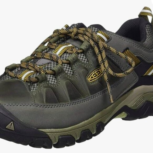 NEW Keen Mens Targhee 3 Oxford Casual Hiking Shoes Black Olive Sz 8.5