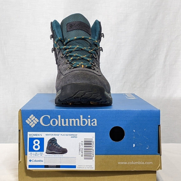NEW Columbia Womens Newton Ridge Plus Waterproof Amped Hiking Shoe Sz 7