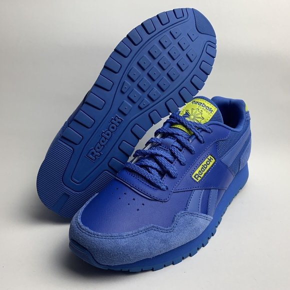 NEW Reebok Classic Harman Run Blue/Yellow Womens Ortholite Running Shoes Sz 5.5