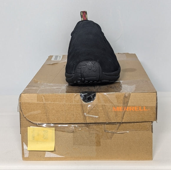NEW Merrell Womens Jungle Moc Slip-On Suede Shoes Sz 9 black