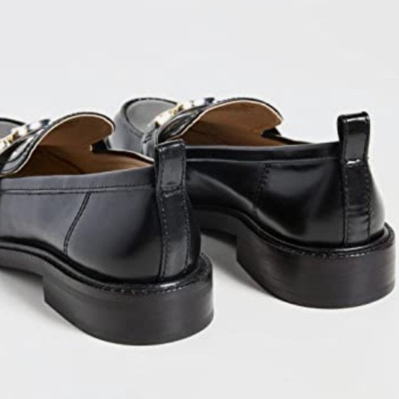 NEW Sam Edelman Womens Leather Christy Loafer Sz 8 black