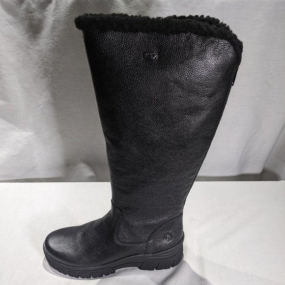 NEW Remonte Womens Leather Winter Boot sz 5.5 black wide calf