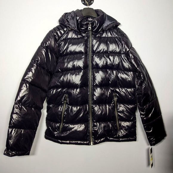 NEW Guess mens Mid-weight Puffer Jacket With Removable Hood Sz XL