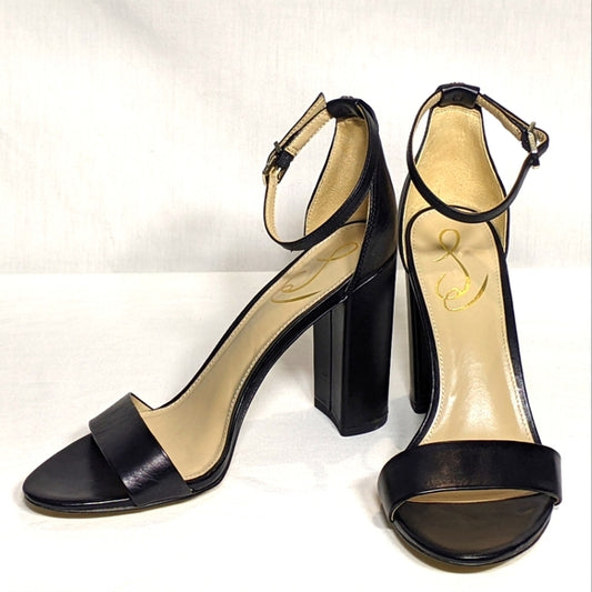 NEW Sam Edelman Womens Leather Yaro Classy 3.5" heel Sz 7 black