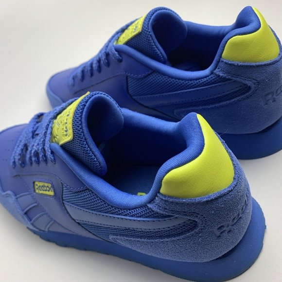 NEW Reebok Classic Harman Run Blue/Yellow Womens Ortholite Running Shoes Sz 5.5