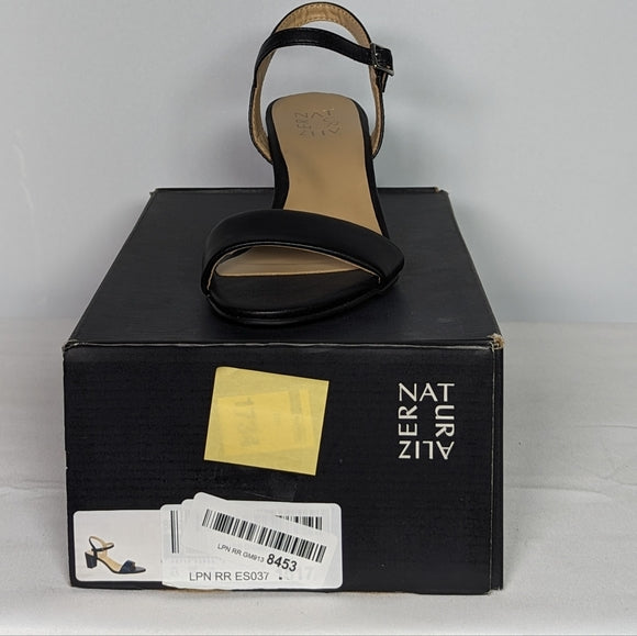 NEW Naturalizer Womens Ankle-Strap Heeled Sandal size 6.5 black