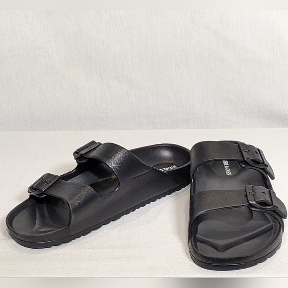 NEW Steve Madden Womens Evanne Sandals black Sz 10.5