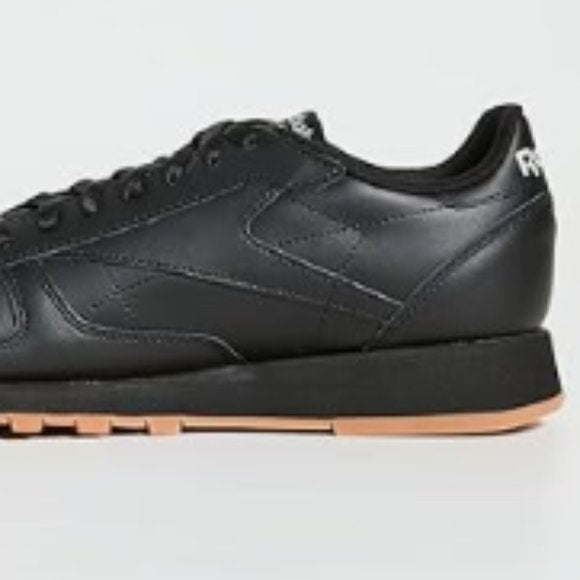 NEW Reebok Unisex Adult Classic Leather Sneaker Sz 8.5 black