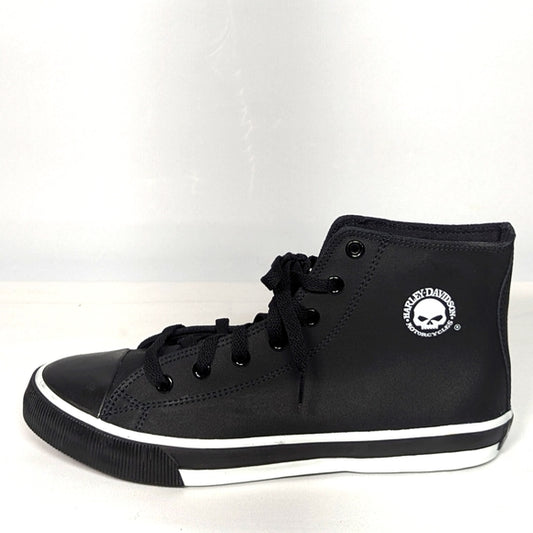 NEW Harley Davidson Mens Baxter Hi Top Sneaker Sz 10.5 black