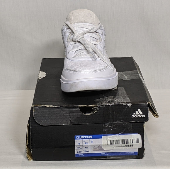 NEW Womens Leather Club Court Shoes Sz 6 white