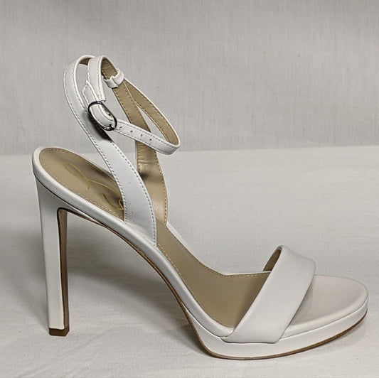 NEW Sam Edelman Womens Yaro Classy Leather 3.5" heel Sz 7.5 white