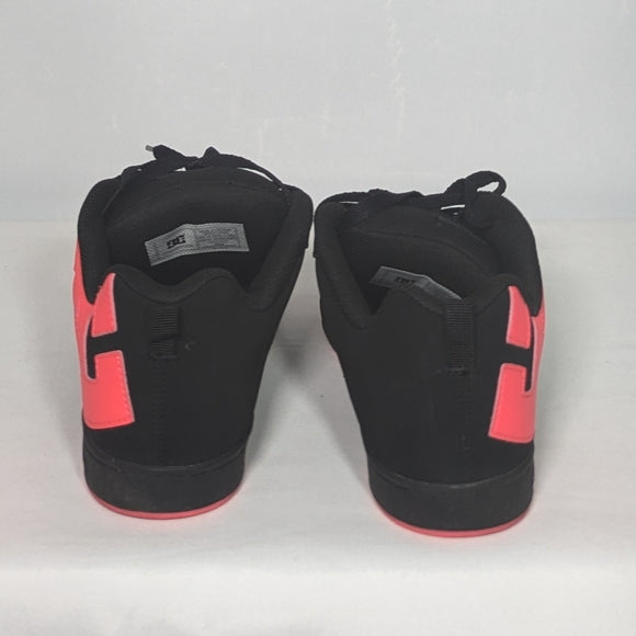 NEW DC Womens Court Graffik Low Top Casual Skate Shoe Black/Hot Pink 10.5